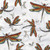 Performatex O'LIL DRAGONS AQUA ORANGE Indoor Outdoor Upholstery And Drapery Fabric