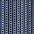 Richloom NOTCH INDIGO Stripe Embroidered Drapery Fabric