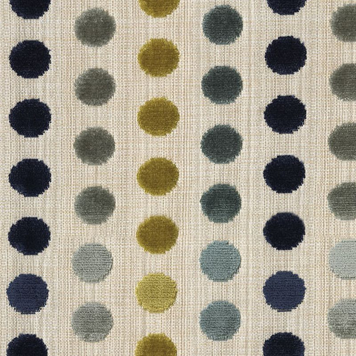 OSLO CAPRI Dot and Polka Dot Velvet Upholstery Fabric