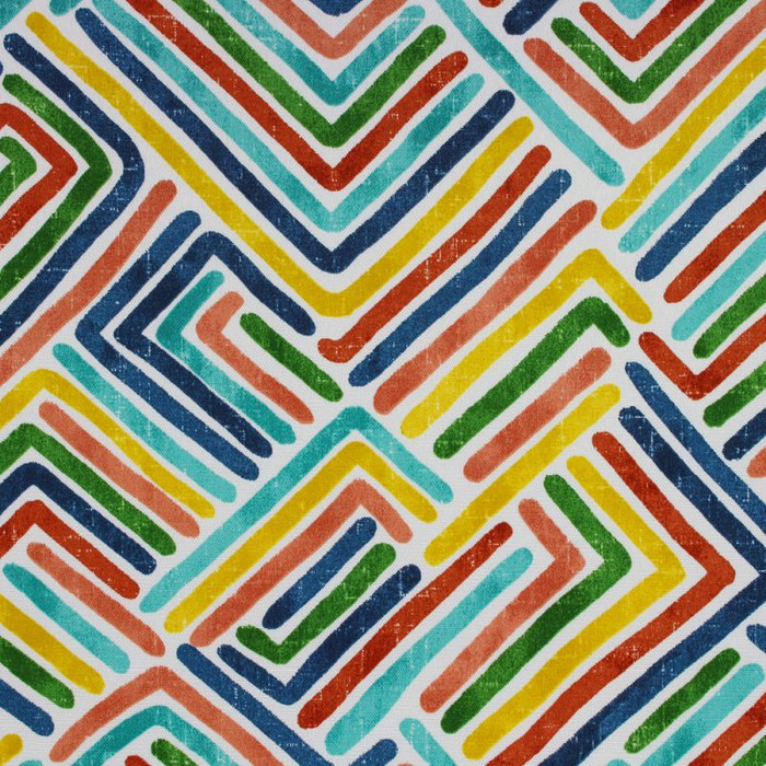 CHAPMAN MULTI Geometric Print Upholstery And Drapery Fabric