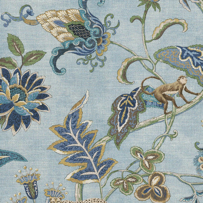 P/K Lifestyles ADVENTURER CARIBE 470912 Floral Print Upholstery