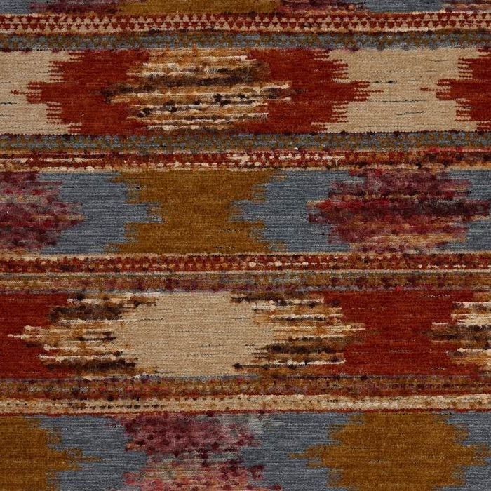 NEW MEXICO SPICE Stripe Chenille Upholstery Fabric