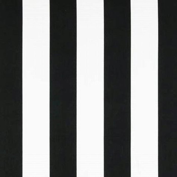 Prints BLACK/WHITE Stripe Print And Drapery Fabric