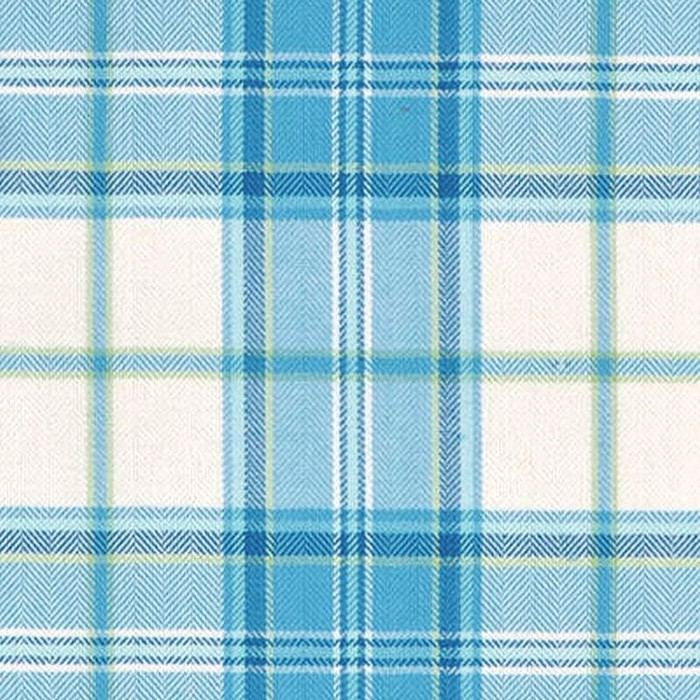 Powder Blue Plaid Fabric