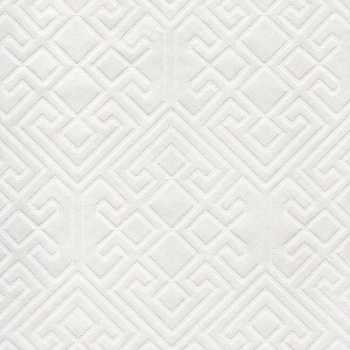 Tile Geometric Jacquard Fabric | Off White / Grey / Black | Upholstery |  54 Wide | By the Yard