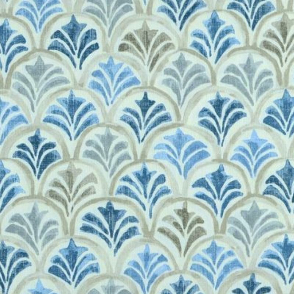 Magnolia Home Fashions QUEEN DELFT Ikat Print Upholstery And Drapery Fabric