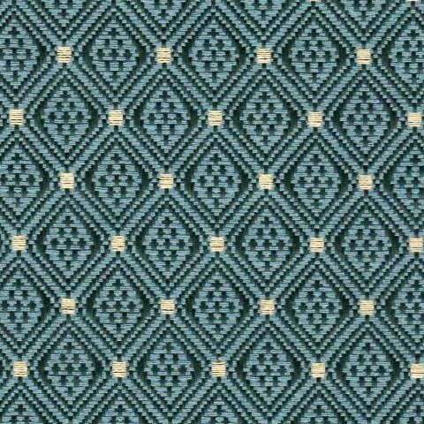HARROGATE TEAL Diamond Crypton Nanotex Upholstery Fabric