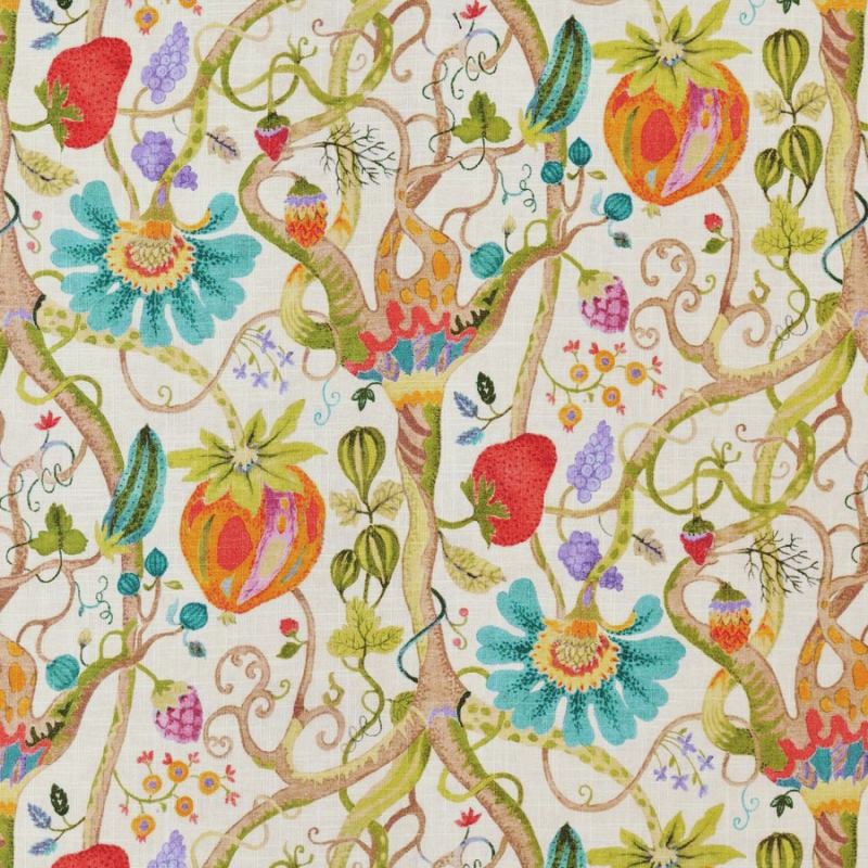 Covington TUDOR 382 SUMMER Floral Linen Blend Upholstery And