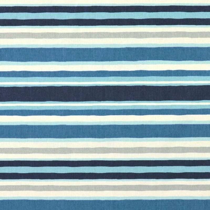 Covington UNIQUE STRIPE 593 INDIGO Stripe Print Upholstery Fabric