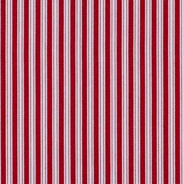 Magnolia Home Fashions POLO STRIPE SCARLET Stripe Print Upholstery And Drapery Fabric