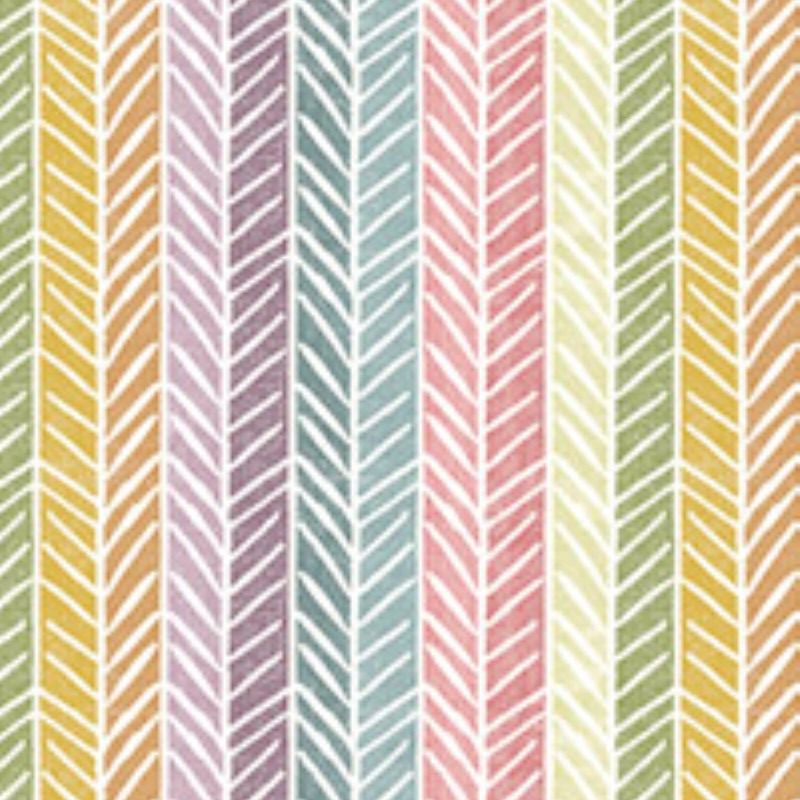 7061711 OCEAN DRIVE MULTI Stripe Print Upholstery And Drapery Fabric