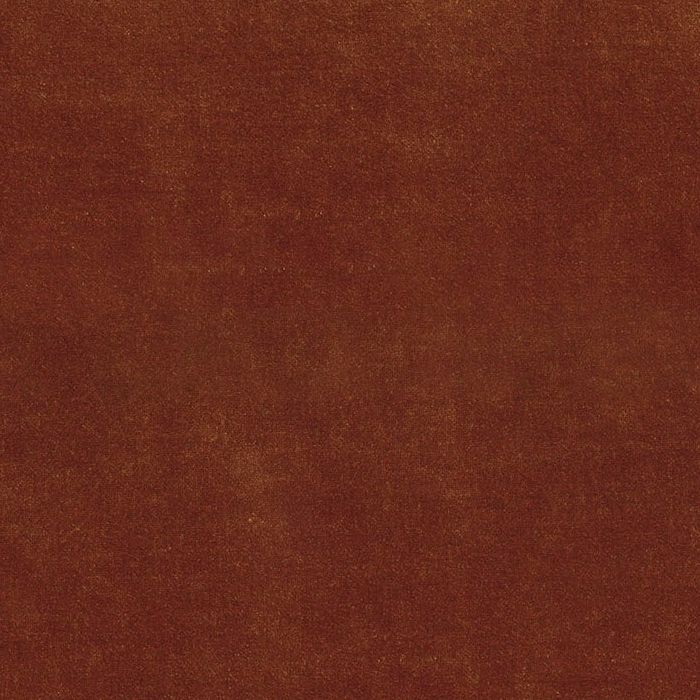 7074914 CALLAHAN RUSSET Solid Color Velvet Upholstery Fabric