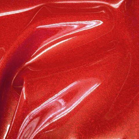 Lacquer Red Leather - Upholstery Designer Fabric