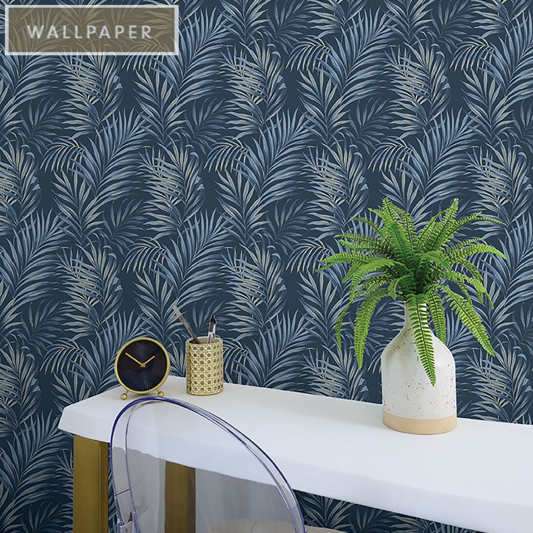 Tommy Bahama  Peel and Stick Wallpaper Tropical Wallpaper for Bedroom  Powder Room Kitchen Vinyl 3075 Sq Ft Coverage Palmiers Collection  Seamist   Amazoncom