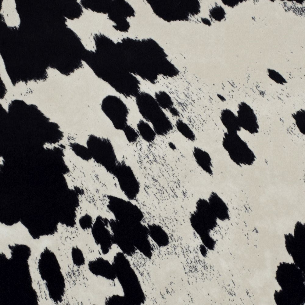 7108111 APPALOOSA BLACK/CREAM Faux Suede Upholstery Fabric
