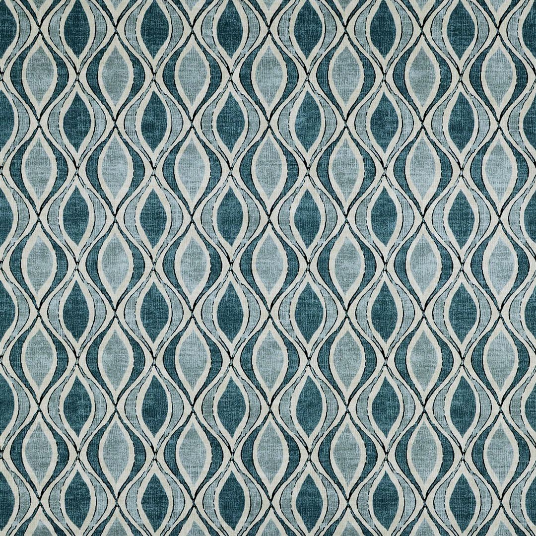 Magnolia Home Fashions Joy Sky Lattice Print Upholstery and Drapery Fabric by Decorative Fabrics Direct