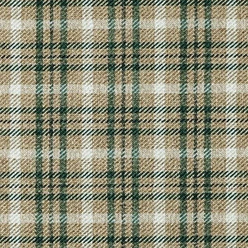 PRESTON CLASSIC GREEN Plaid Crypton Nanotex Upholstery Fabric