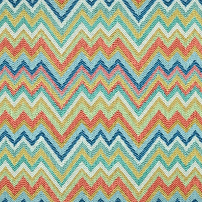order　FABRIC ① Covington ZIG ZAG 100 MULTI Contemporary Print Upholstery And