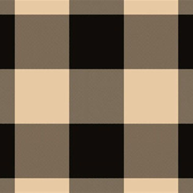 Covington SANDWELL 936 BLACK/TAN Buffalo Check Upholstery And Drapery Fabric