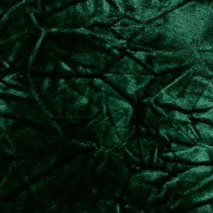 Emerald Green Crushed Stretch Velvet Fabric