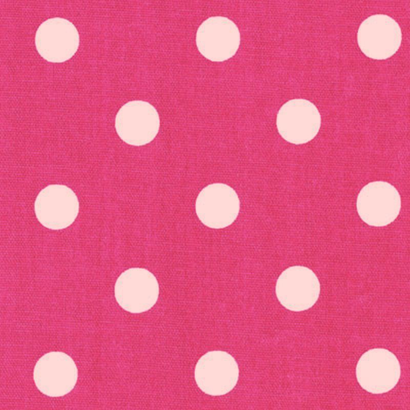 DOTZ CANDY PINK/WHITE Dot and Polka Dot Print Upholstery And