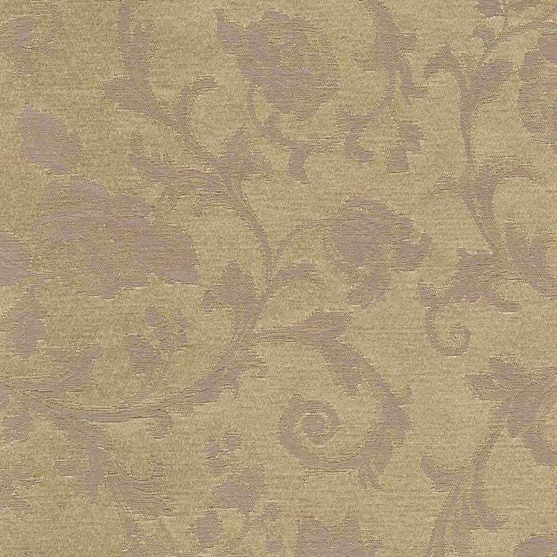 Floral Damask Gold Jacquard Fabric