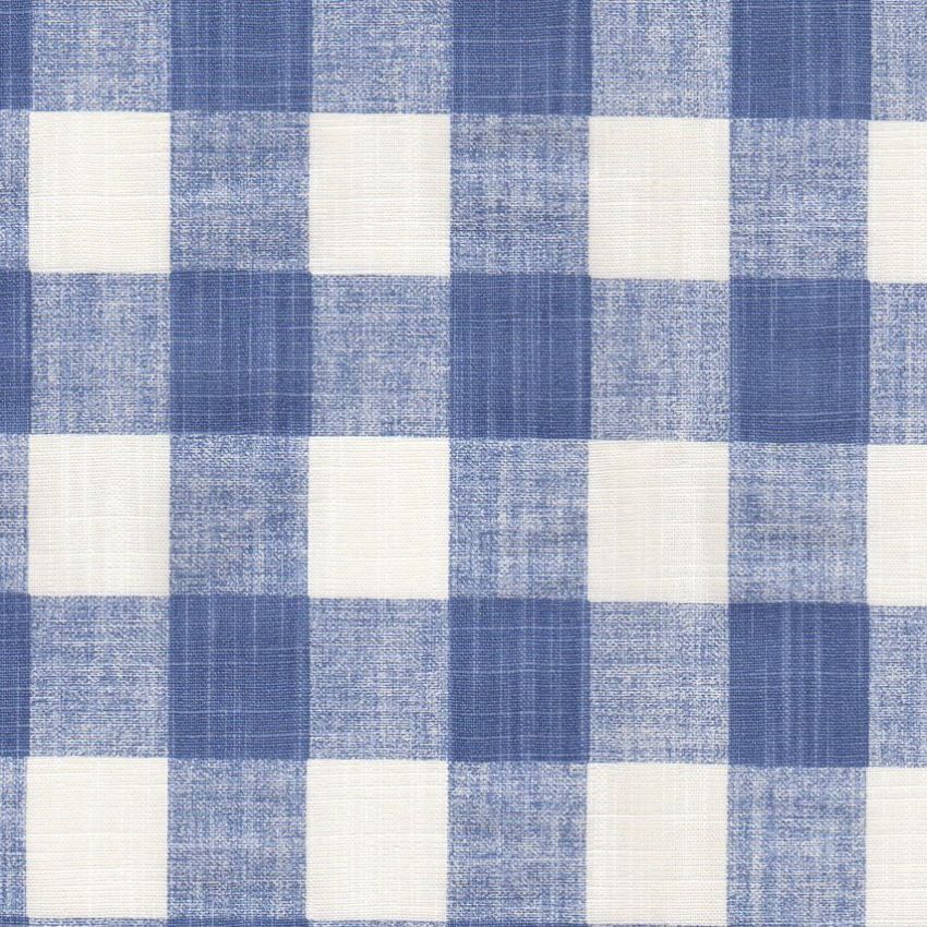 Blue Plaid Upholstery Fabric by the Yard, Blue Large Check Fabric for Chairs,  Buffalo Plaid Fabric, Plaid Cushion Fabric, Blue Check Fabric 