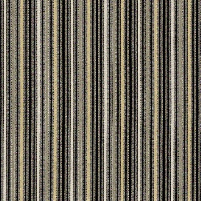 Beige Brown & Black Horizontal Thin Stripes- 1.5 inch x 10 Yards - Wired Edge