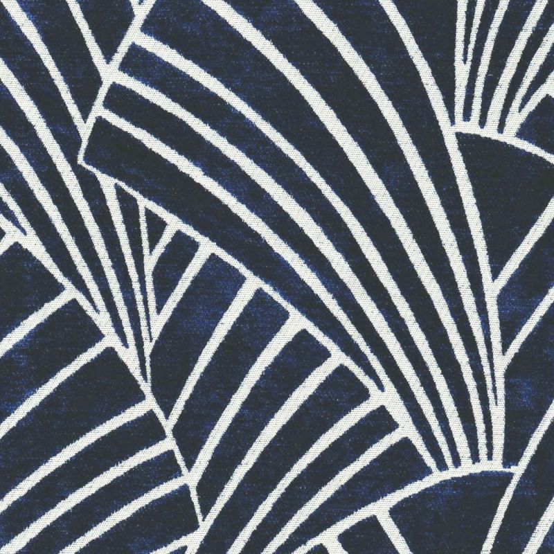 Striped Raised Chenille Velvet in Dark Blue and Brown | R-DIXON BLUESTONE|  Upholstery Fabric | Regal Fabrics Brand | 54 inch Wide | By the Yard