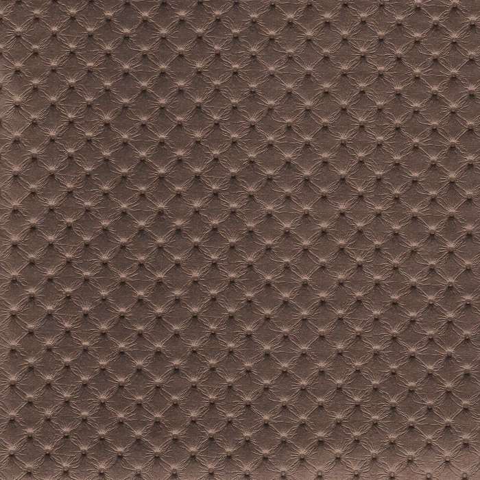 Diamond Stitched Double Sided Quilted Brown Upholstery Vinyl