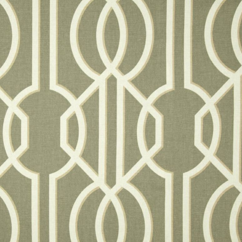 Magnolia Home Fashions DECO SLATE Lattice Print Upholstery And Drapery Fabric