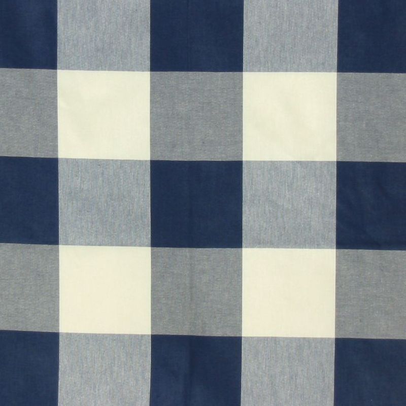 Navy Check Fabric