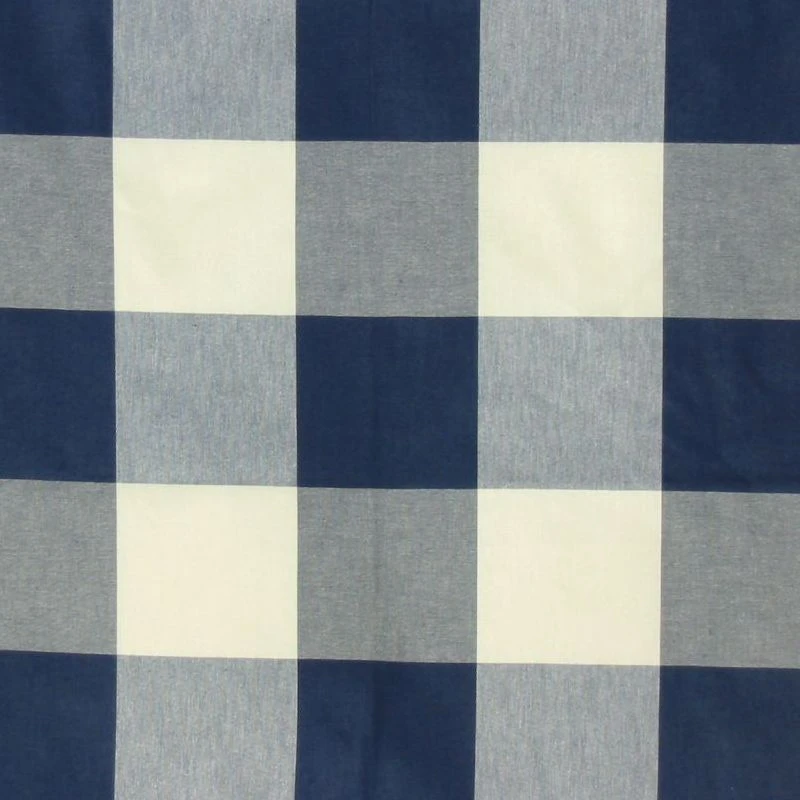 Navy Cheque Pattern Navy Check Fabric