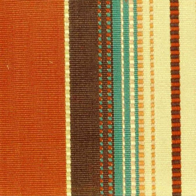 6888011 APPALACHIAN D3138 TERRA COTTA Stripe Jacquard Upholstery And  Drapery Fabric