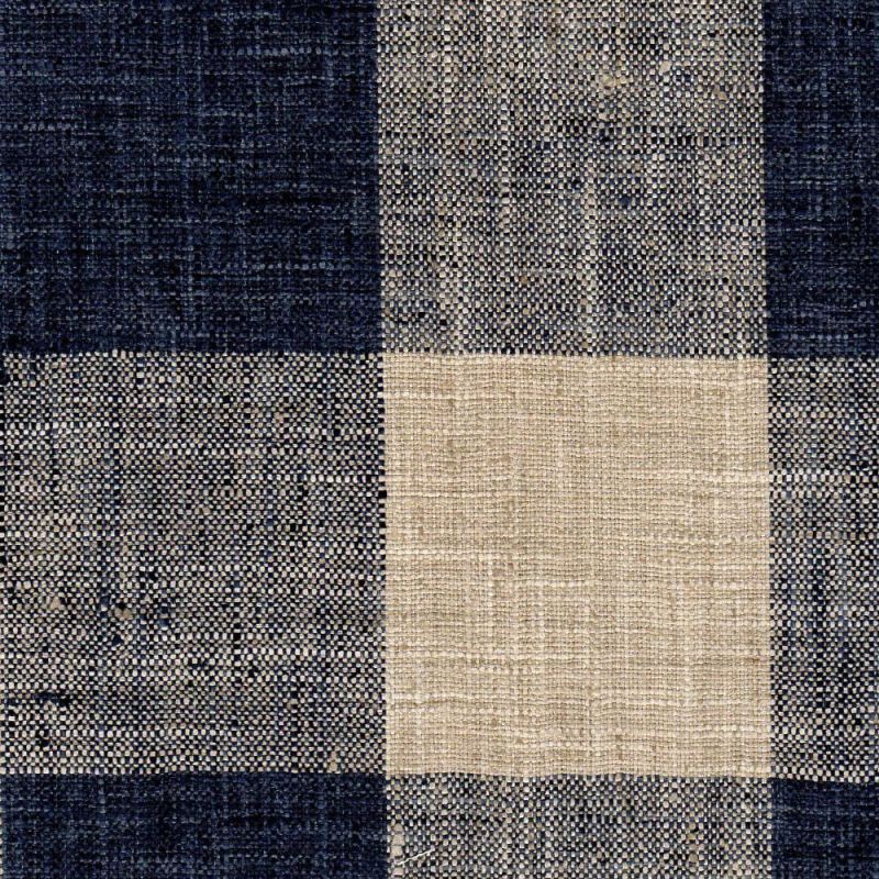 Blue Plaid Upholstery Fabric by the Yard, Blue Large Check Fabric for Chairs,  Buffalo Plaid Fabric, Plaid Cushion Fabric, Blue Check Fabric 