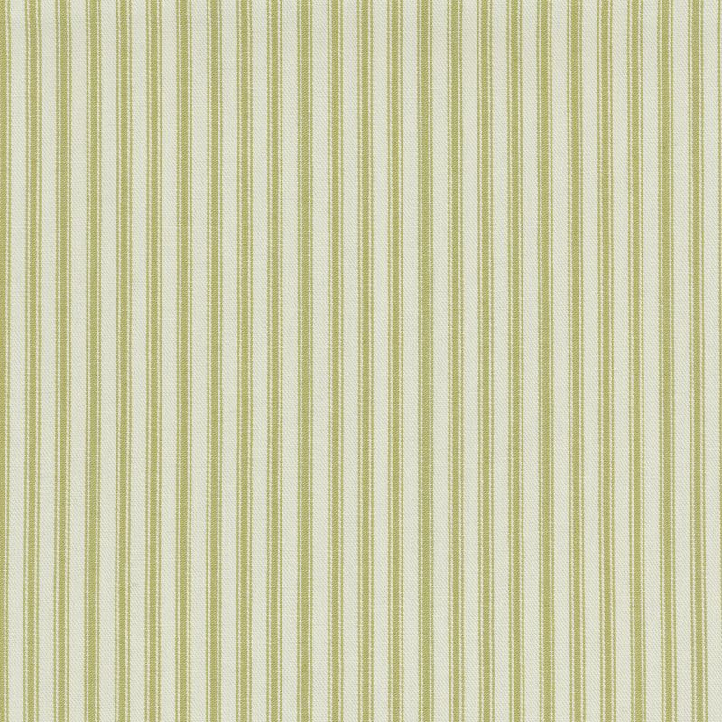 Cream Denim Blue Nautical Ticking Stripe Upholstery Drapery Fabric