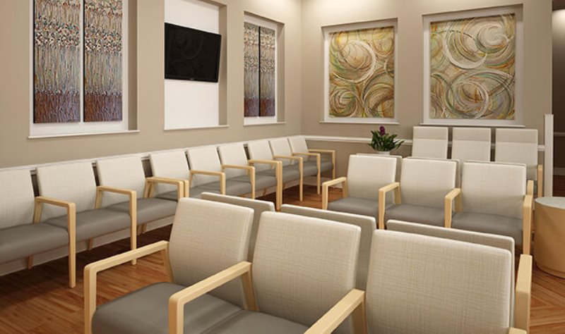 Commercial waiting room seating upholstered in contract grade fabrics for hospitality, office, healthcare, and other high-traffic furniture applications.