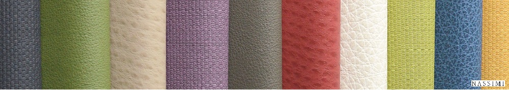 Buy Nassimi Phoenix 011 Ruby Faux Leather Upholstery Fabric by the Yard