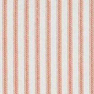 Soft Pink and White Small Ticking Stripe Fabric Designer Cotton