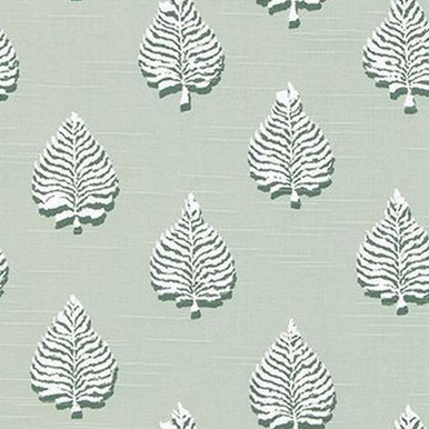 7075712 REYNOLDS SPRUCE Floral Print Upholstery And Drapery Fabric