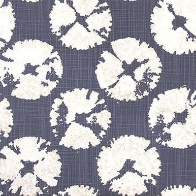 BUX CELLO BLUE Tropical Print Upholstery And Drapery Fabric