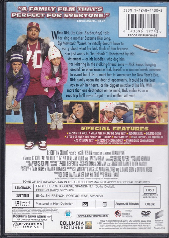 ARE WE THERE YET? - DVD Widescreen - Gemini Variety - New and Gently Used