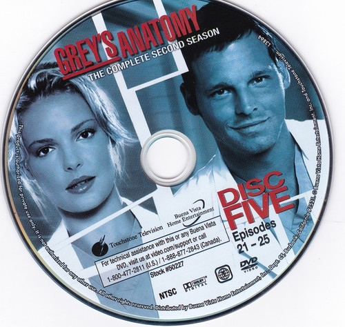 Replacement Disc - GREY'S ANATOMY Season 2 Uncut Disc 5 - DVD