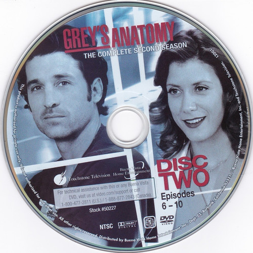 Replacement Disc - GREY'S ANATOMY Season 2 Uncut Disc 2 - DVD