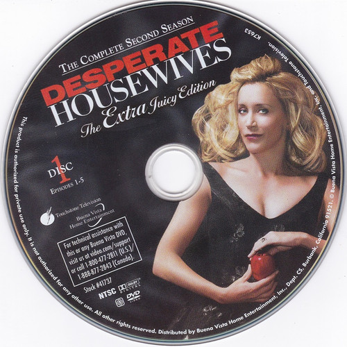 Replacement Disc - DESPERATE HOUSEWIVES Season 2 Extra Juicy Edition Disc 1 - DVD