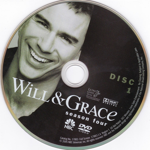Replacement Disc - WILL & GRACE Season 4 Disc 1 - DVD