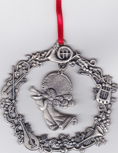 S. Claus & Co. ANGEL Pewter Heirloom Christmas Ornament with Box