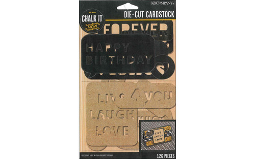 Chalk It Now Die-Cut Cardstock VARIOUS WORDS & LETTERS Scrapbooking / Crafts