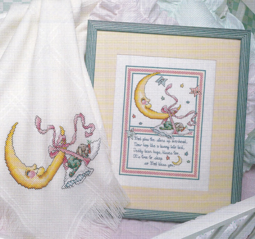 BEDTIME BLESSING Cross-Stitch (Single Pattern From Magazine) New Baby Religious