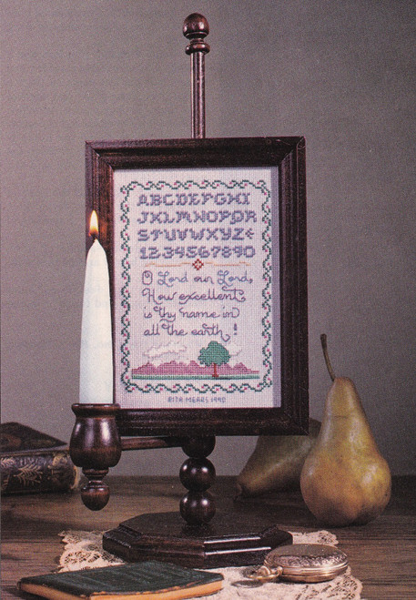 CANDLE SCREEN MINI SAMPLER Cross-Stitch (Single Pattern From Magazine) Religious